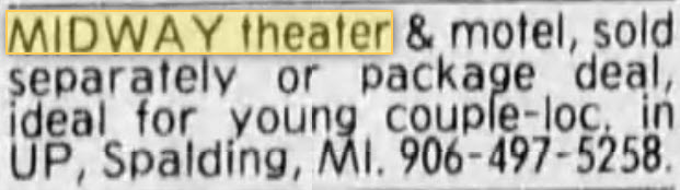 Midway Theatre - March 29 1985
